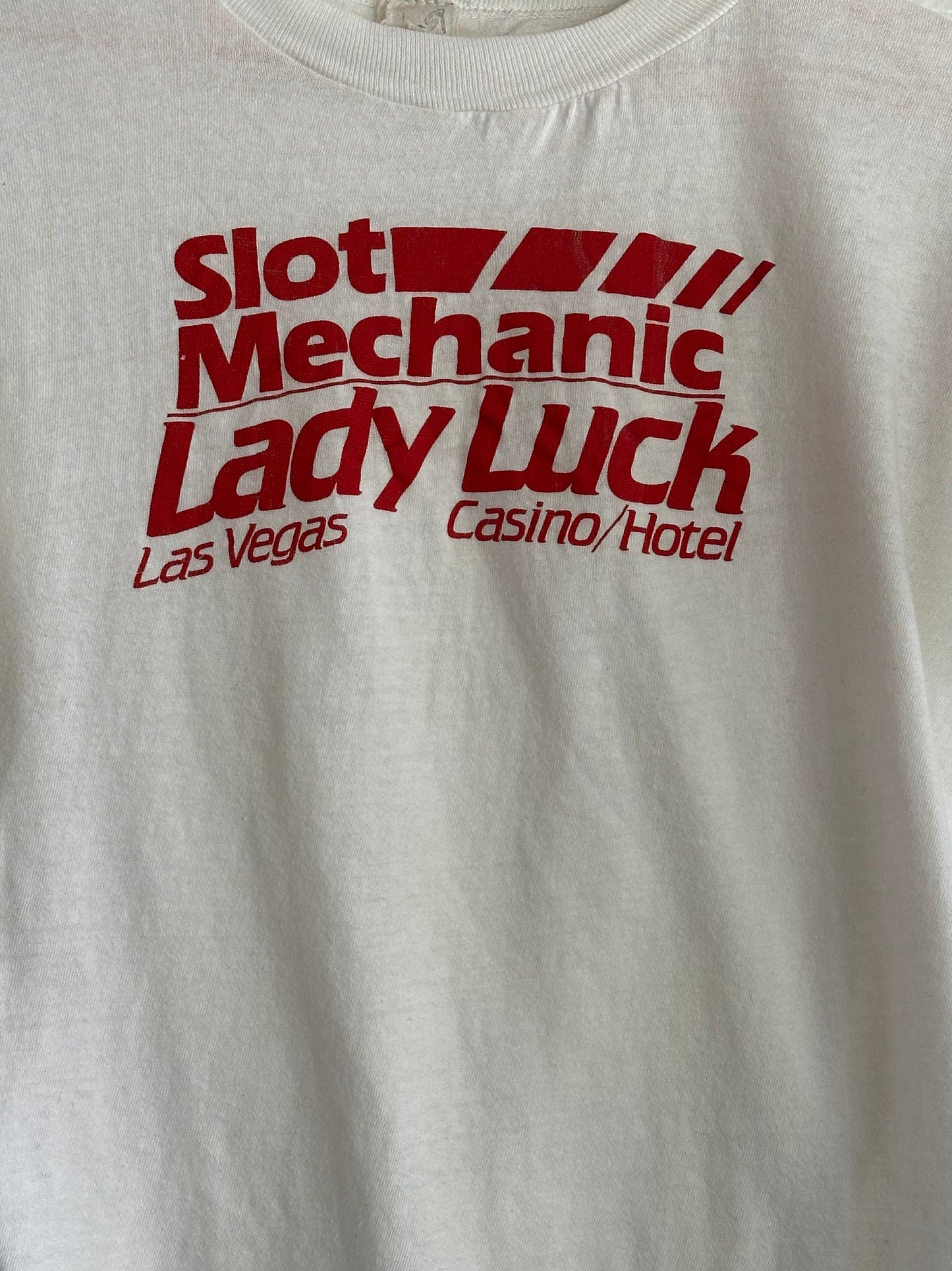 80's Lady Luck Slot Mechanic Tee